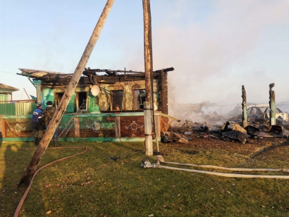 В Шатровском районе по факту гибели двух человек в результате пожара проводится проверка