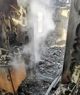 В Кетовском районе следственными органами устанавливаются обстоятельства гибели человека в пожаре