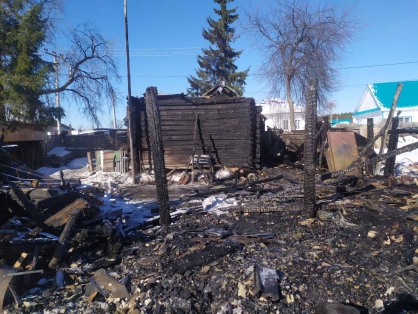 В Белозерском районе организована доследственная проверка по факту гибели  пенсионерки в результате пожара